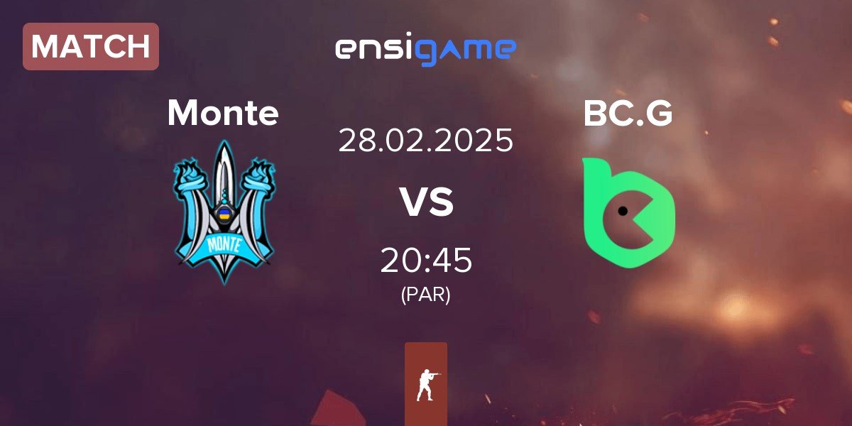 Match Monte vs BC.Game Esports BC.G | 28.02