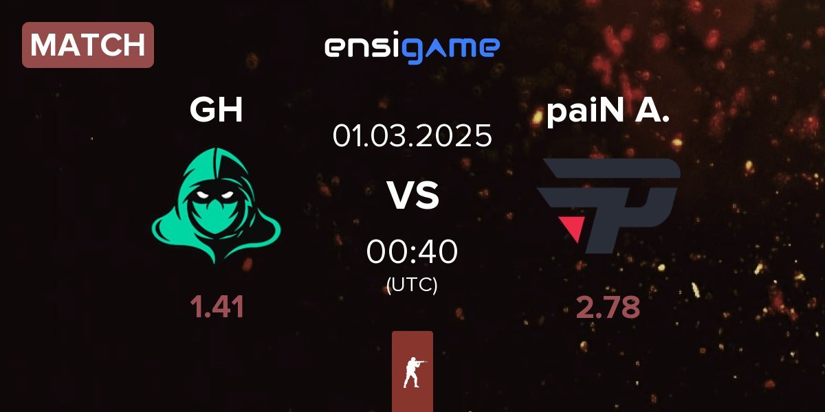 Match GameHunters GH vs paiN Academy paiN A. | 01.03