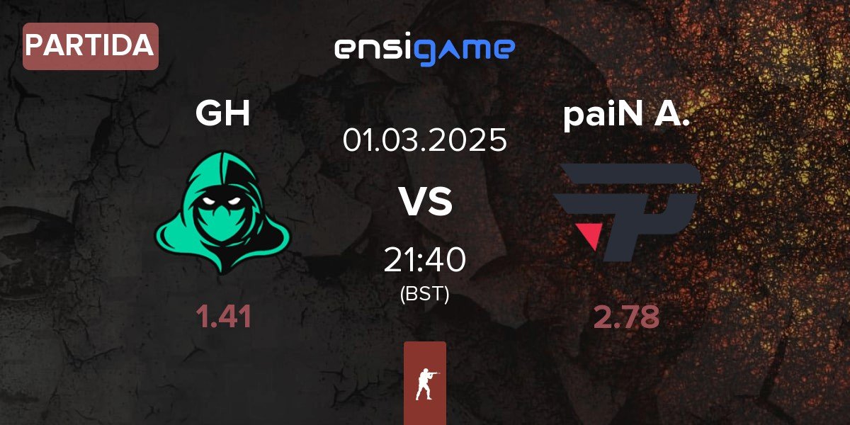 Partida GameHunters GH vs paiN Academy paiN A. | 01.03