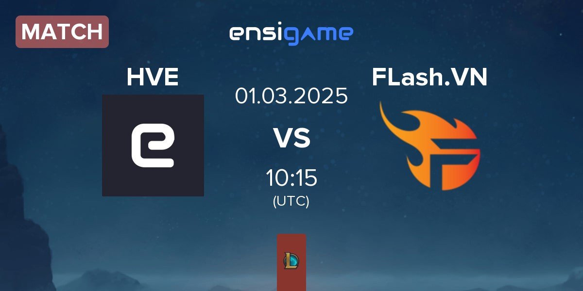 Match Hyper Vortex Esports HVE vs Team Flash VN FLash.VN | 01.03