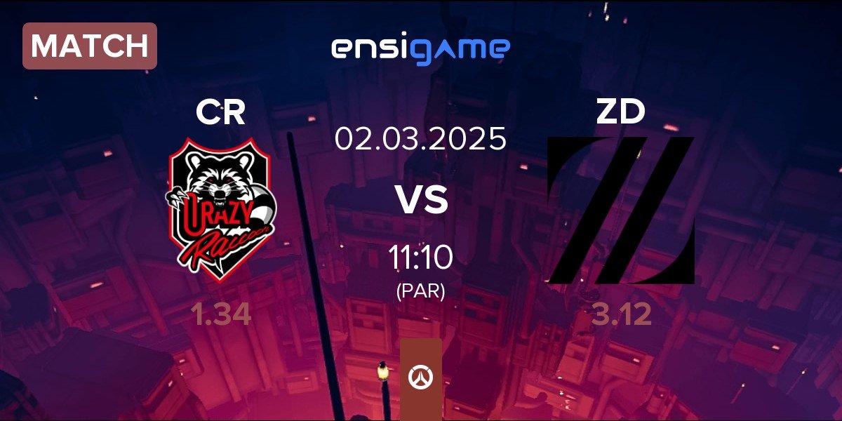 Match Crazy Raccoon CR vs Zeta Division ZD | 02.03