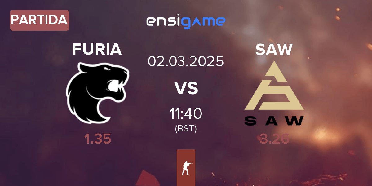 Partida FURIA Esports FURIA vs SAW | 02.03