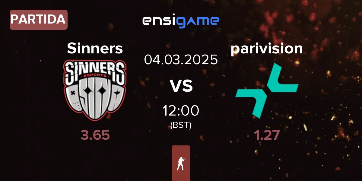 Partida Sinners Esports Sinners vs PARIVISION parivision | 04.03