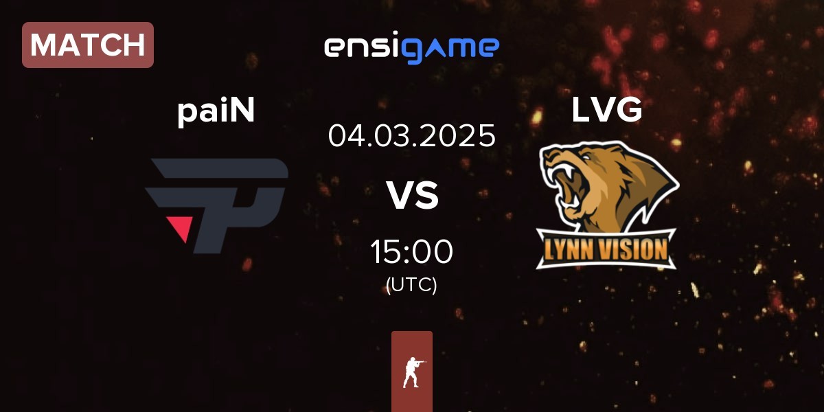 Match paiN Gaming paiN vs Lynn Vision Gaming LVG | 04.03