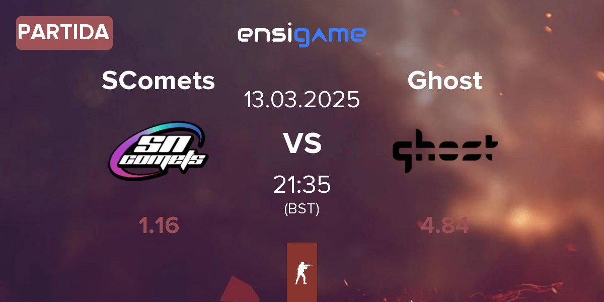 Partida Supernova Comets SComets vs Ghost Gaming Ghost | 13.03