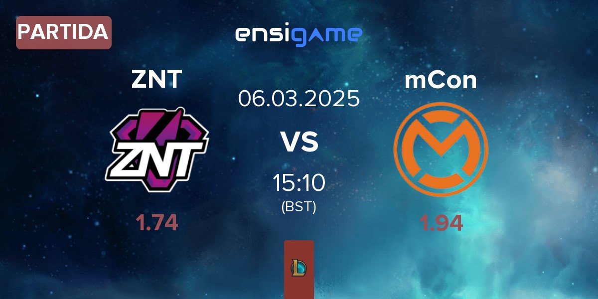 Partida ZennIT ZNT vs mCon esports mCon | 06.03