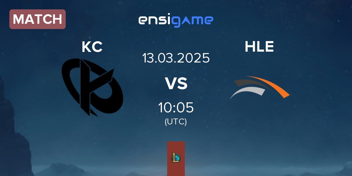 Match Karmine Corp KC vs Hanwha Life Esports HLE | 13.03