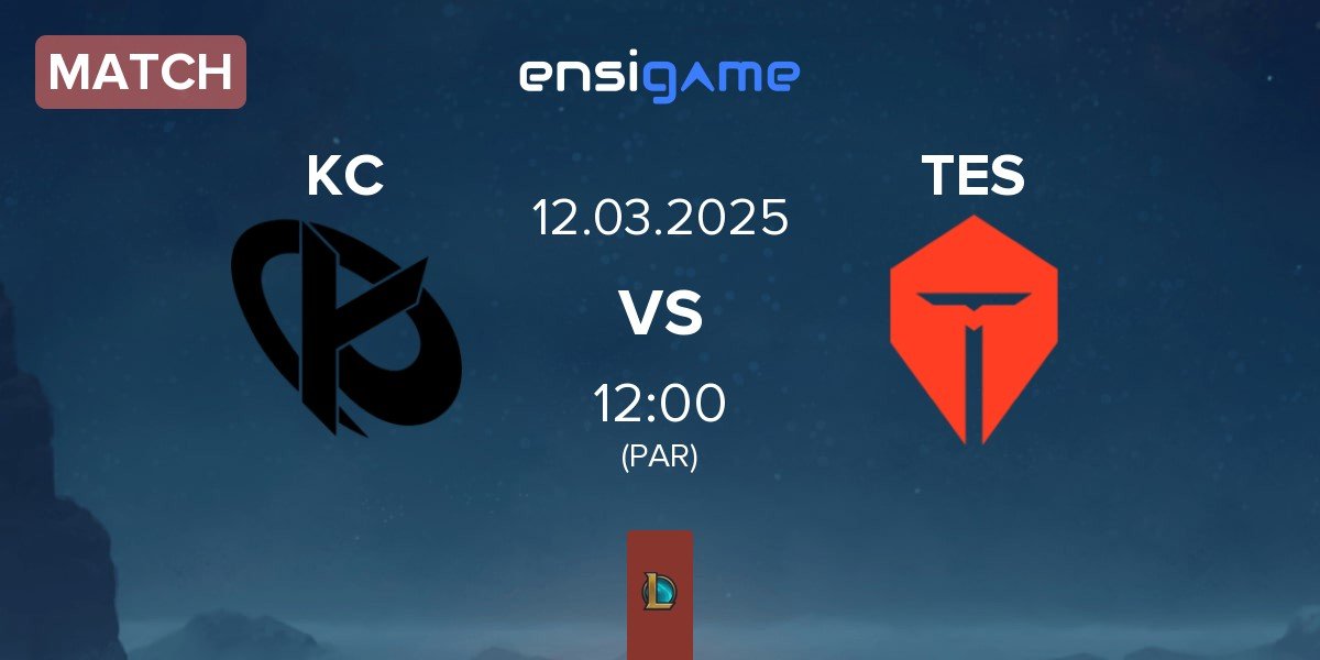 Match Karmine Corp KC vs TOP Esports TES | 12.03