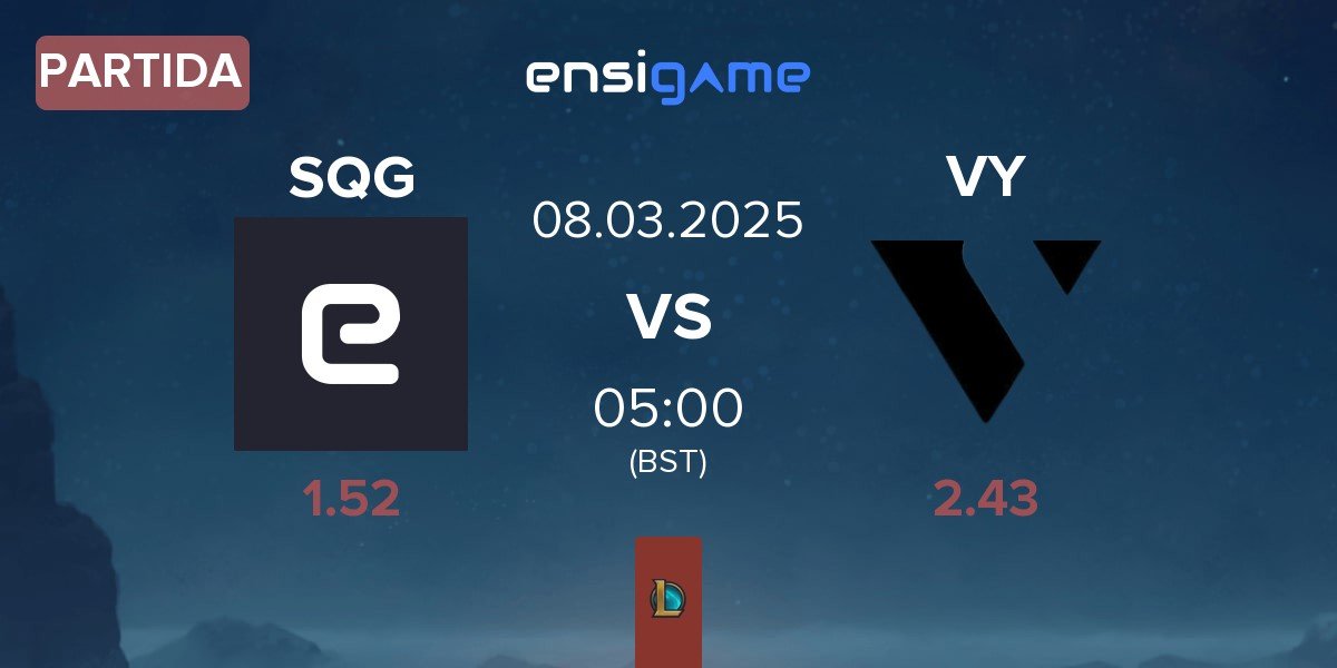 Partida SPIRIT QUARTZ GAMING SQG vs VARREL YOUTH VY | 08.03