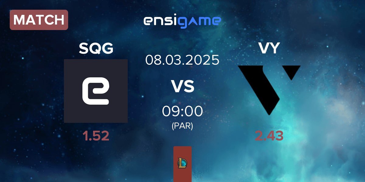 Match SPIRIT QUARTZ GAMING SQG vs VARREL YOUTH VY | 08.03