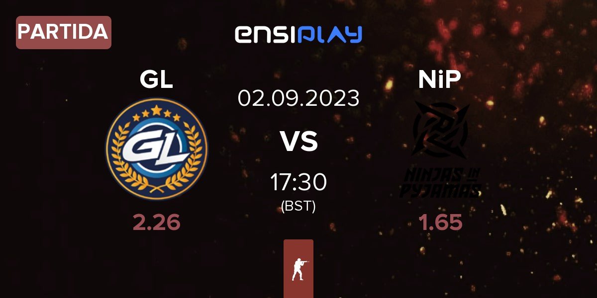 Partida GamerLegion GL vs Ninjas in Pyjamas NiP | 02.09