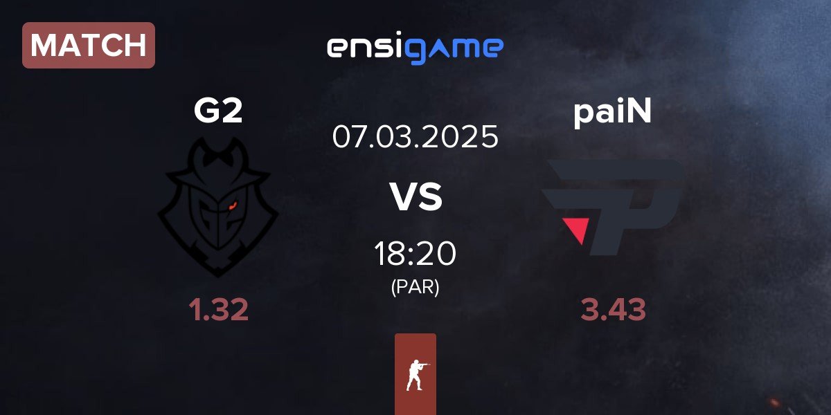 Match G2 Esports G2 vs paiN Gaming paiN | 07.03