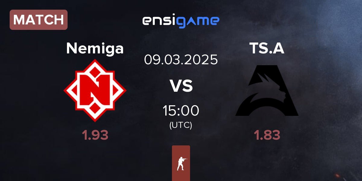 Match Nemiga Gaming Nemiga vs Team Spirit Academy TS.A | 09.03