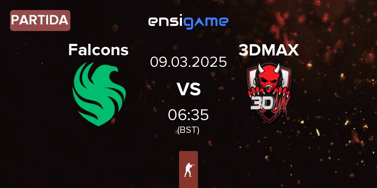 Partida Team Falcons Falcons vs 3DMAX | 09.03