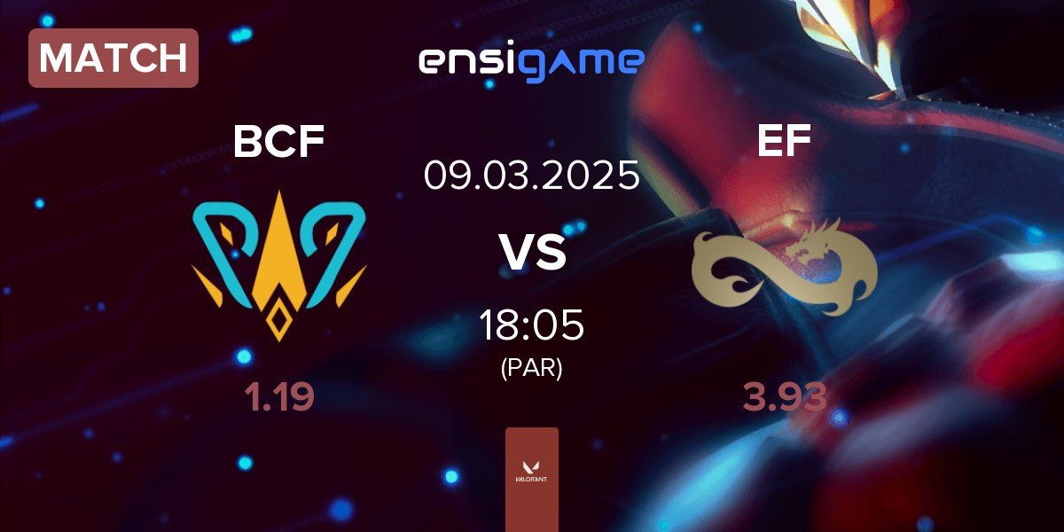 Match BBL PCIFIC BCF vs Eternal Fire EF | 09.03