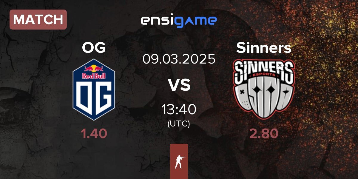 Match OG Gaming OG vs Sinners Esports Sinners | 09.03