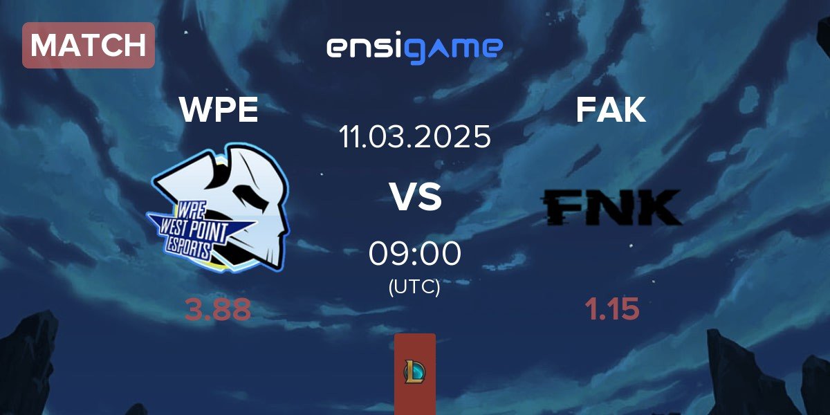 Match West Point Esports WPE vs Frank Esports FAK | 11.03