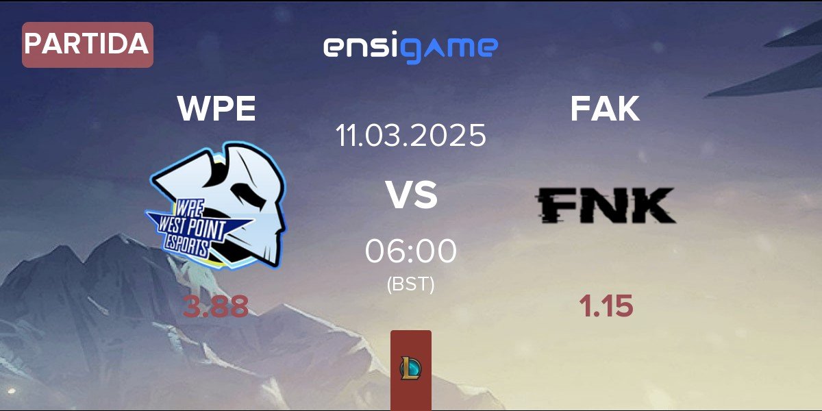 Partida West Point Esports WPE vs Frank Esports FAK | 11.03