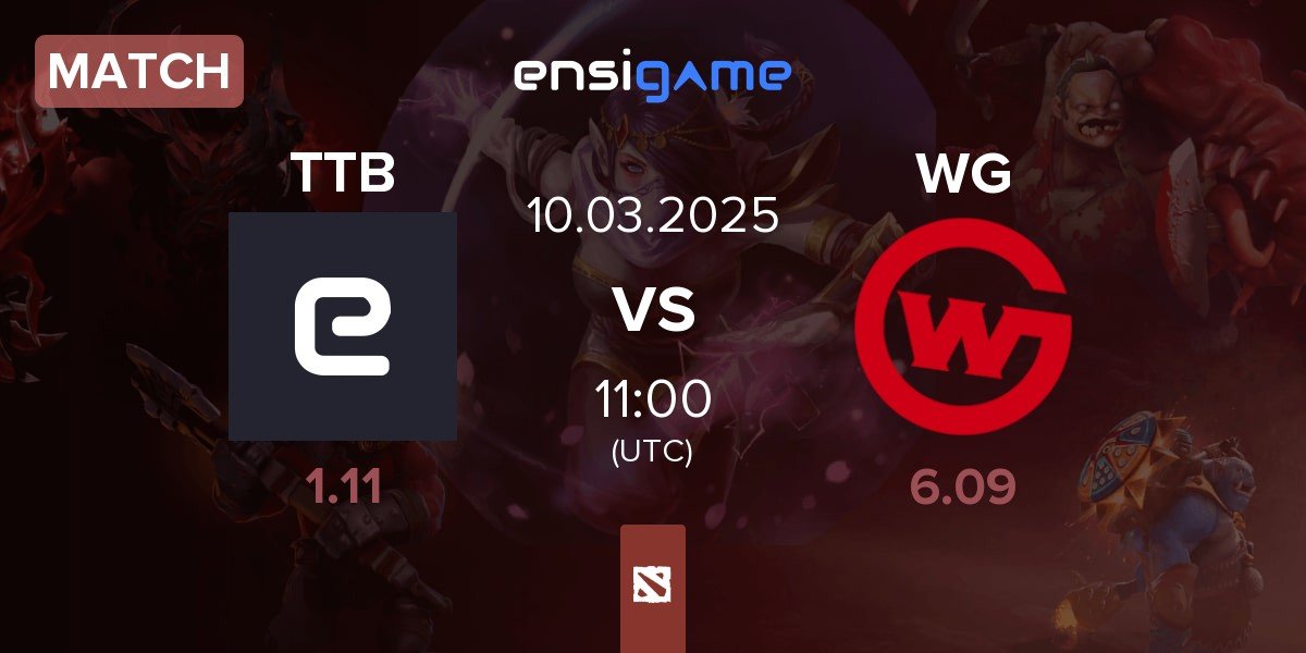 Match Team TideBound TTB vs Wildcard Gaming WG | 10.03