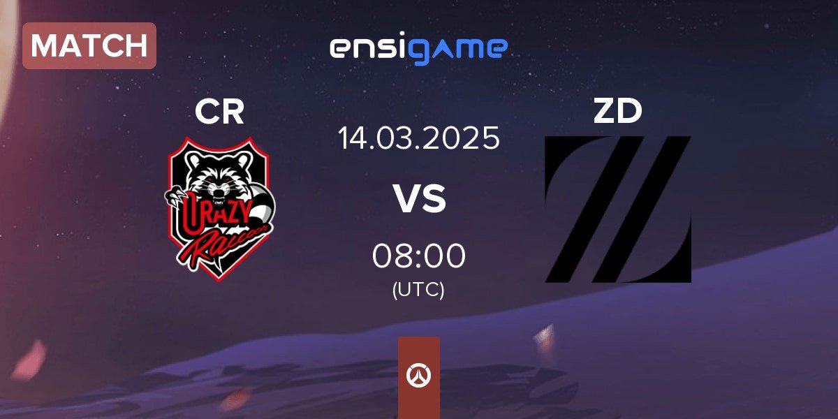 Match Crazy Raccoon CR vs Zeta Division ZD | 14.03