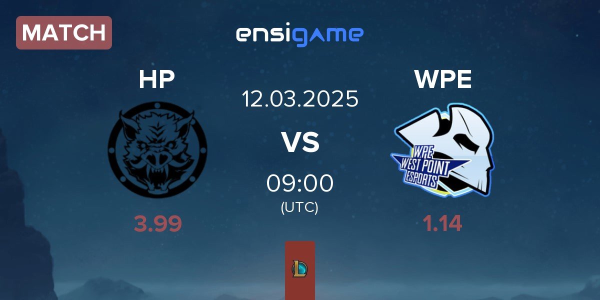 Match HELL PIGS HP vs West Point Esports WPE | 12.03