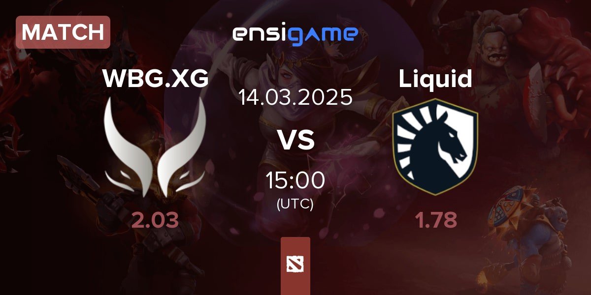 Match Xtreme Gaming WBG.XG vs Team Liquid Liquid | 14.03