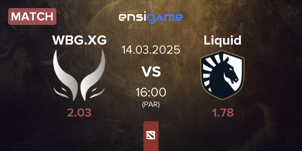 Match Xtreme Gaming WBG.XG vs Team Liquid Liquid | 14.03