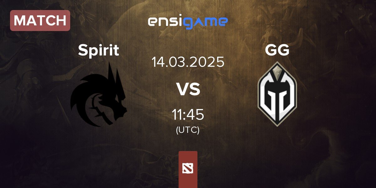 Match Team Spirit Spirit vs Gaimin Gladiators GG | 14.03