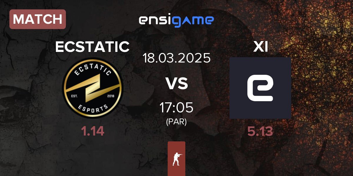 Match ECSTATIC vs XI Esport XI | 18.03