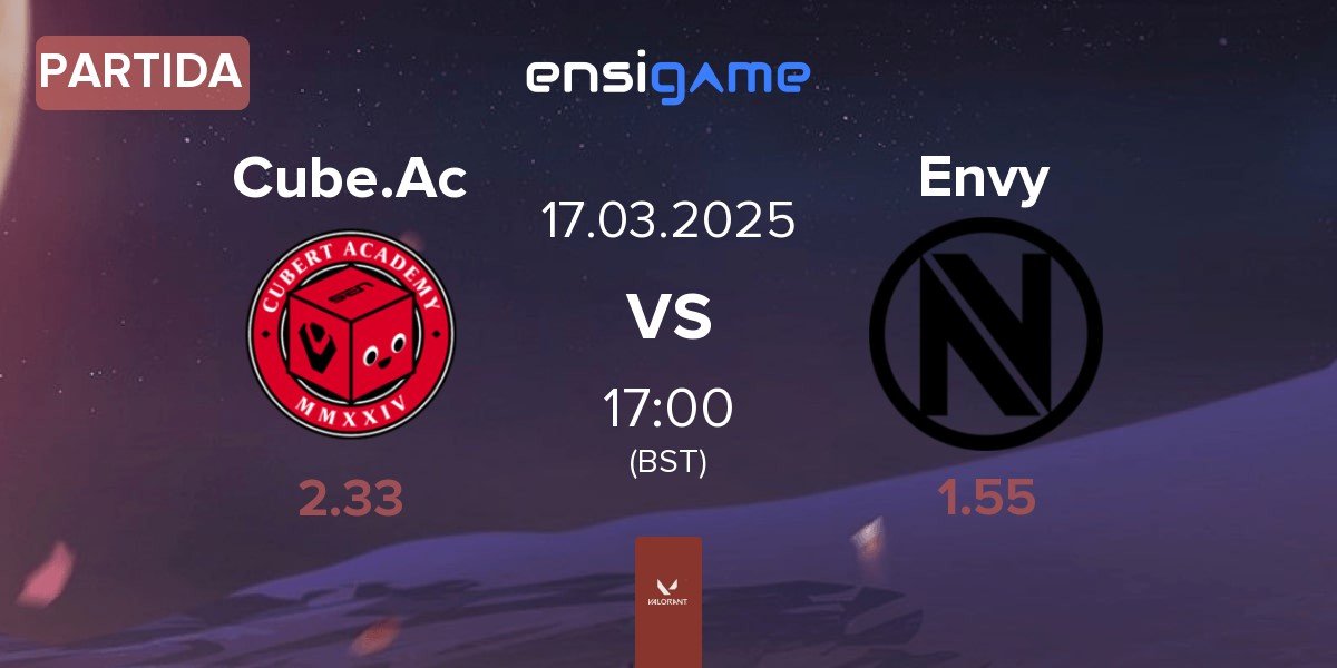 Partida Cubert Academy Cube.Ac vs Team Envy Envy | 17.03