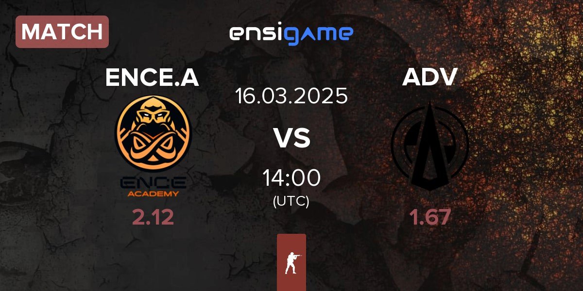 Match ENCE Academy ENCE.A vs Adventurers ADV | 16.03