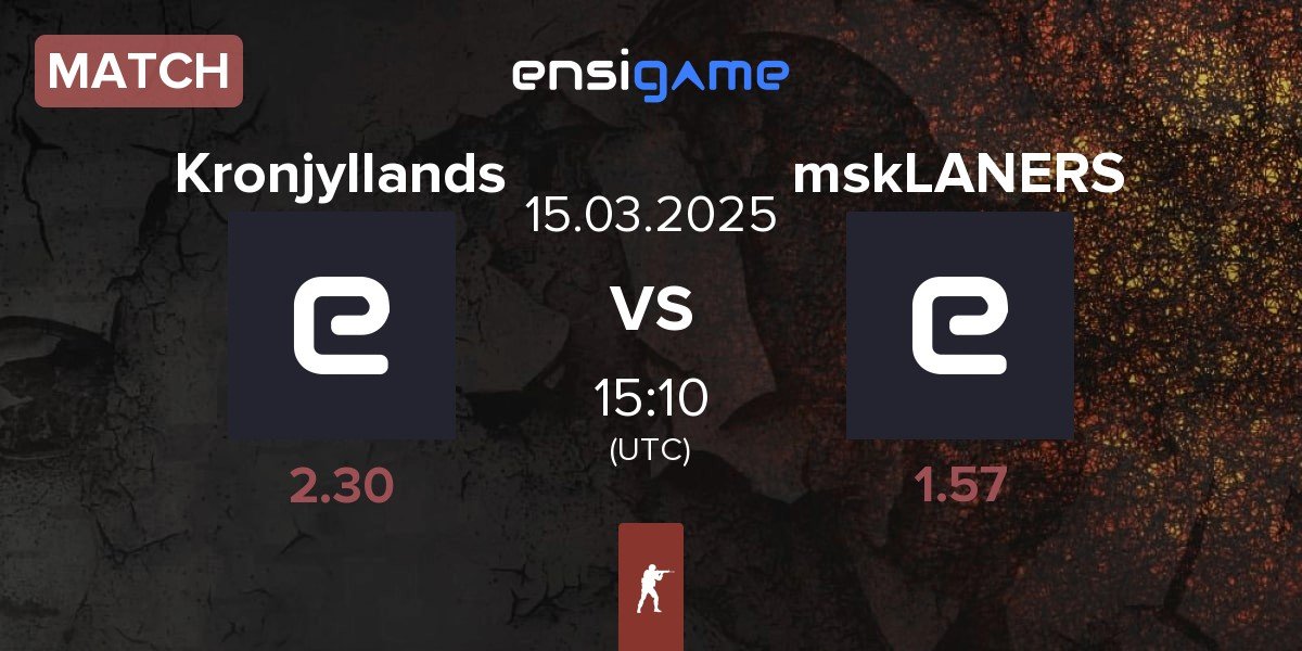 Match Kronjyllands vs mskLANERS | 15.03