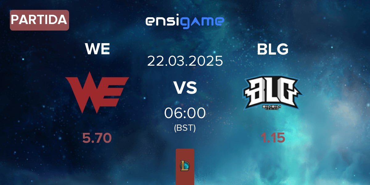 Partida Team WE WE vs Bilibili Gaming BLG | 22.03