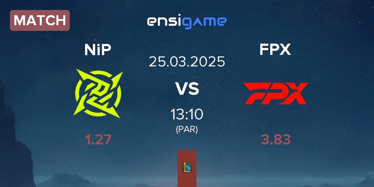 Match Ninjas In Pyjamas NiP vs FunPlus Phoenix FPX | 25.03