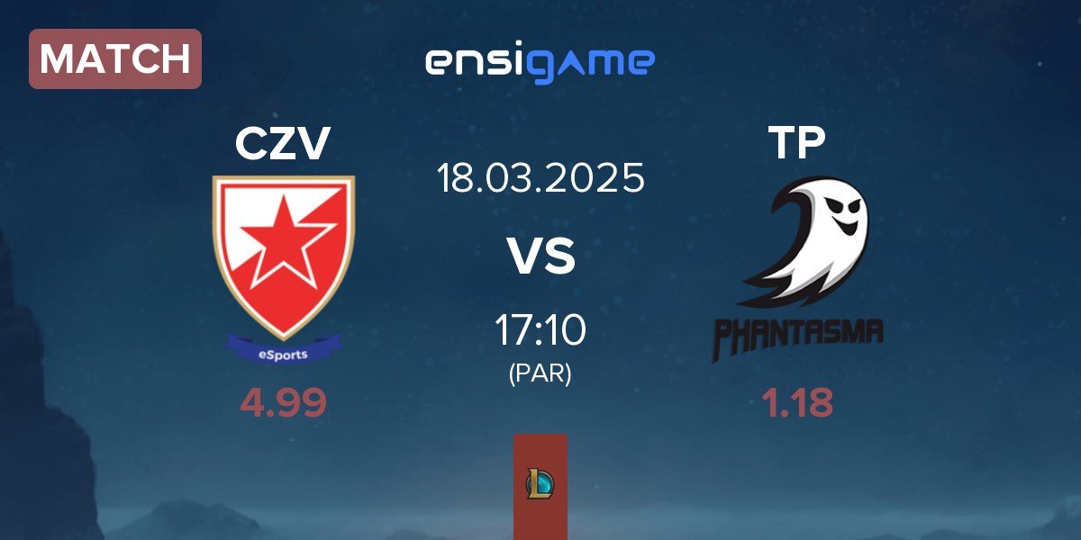 Match Crvena zvezda Esports CZV vs Team Phantasma TP | 18.03