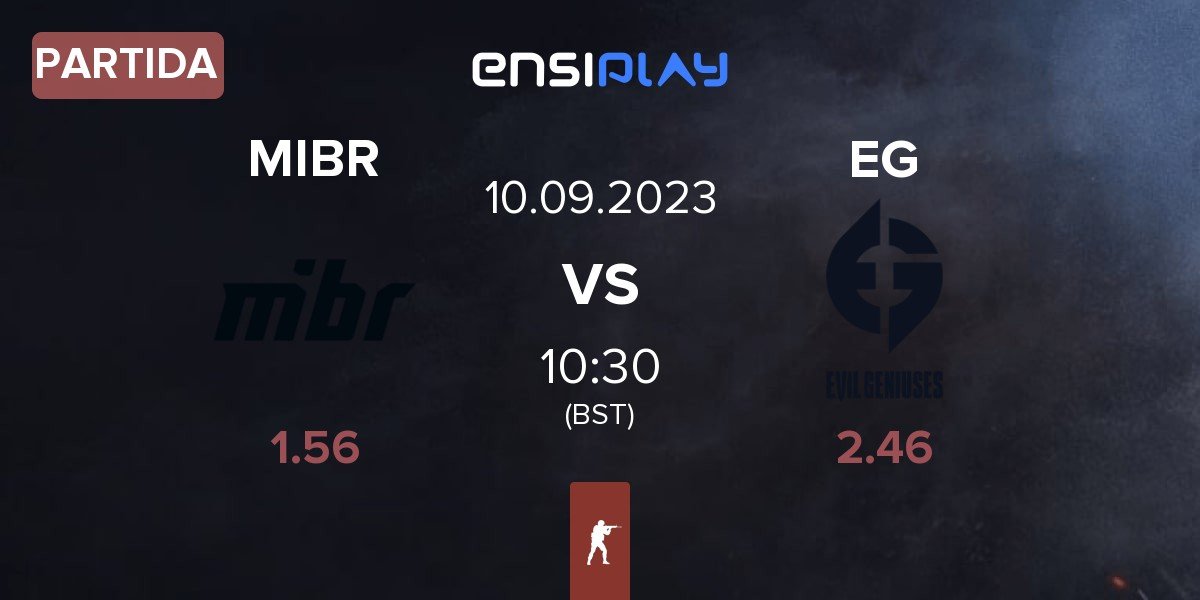 Partida Made in Brazil MIBR vs Evil Geniuses EG | 10.09