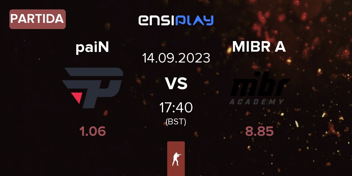 Partida paiN Gaming paiN vs MIBR Academy MIBR A | 14.09