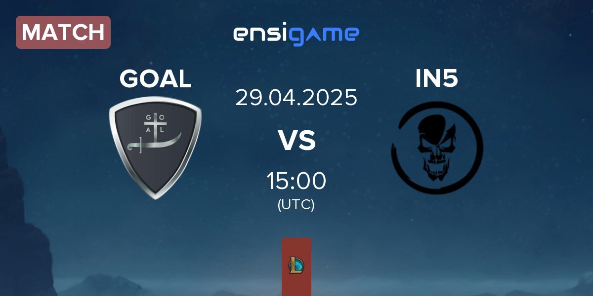 Match Olympiacos Alimou GOAL vs Team Insidious IN5 | 29.04