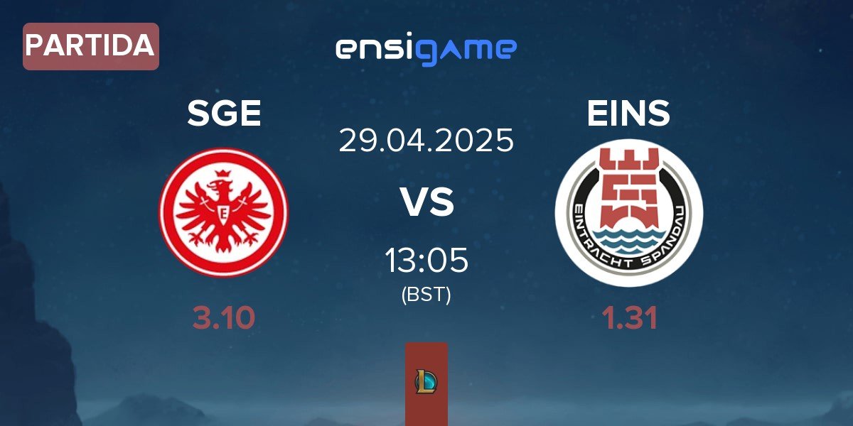Partida Eintracht Frankfurt SGE vs Eintracht Spandau EINS | 29.04