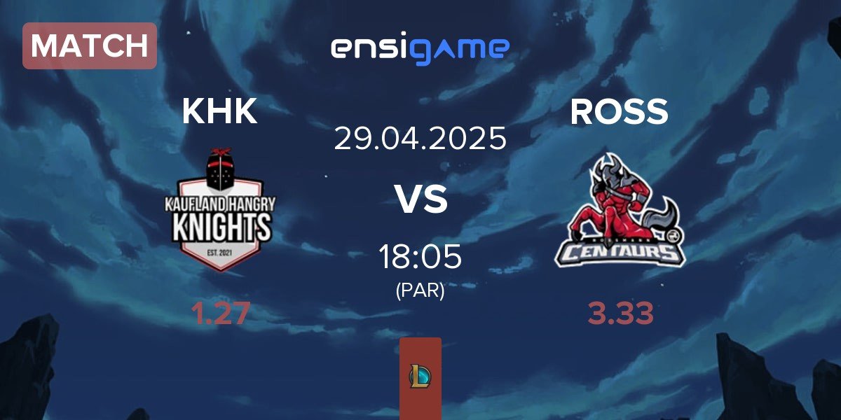 Match Kaufland Hangry Knights KHK vs ROSSMANN Centaurs ROSS | 29.04