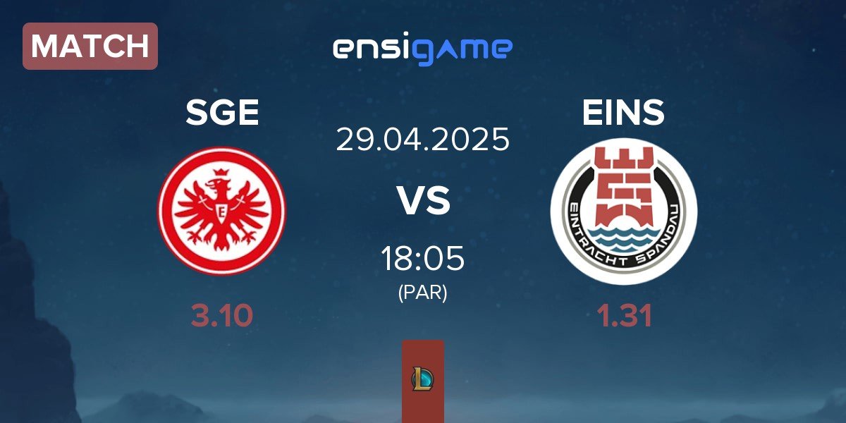 Match Eintracht Frankfurt SGE vs Eintracht Spandau EINS | 29.04