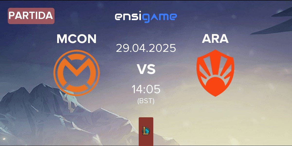 Partida mCon esports MCON vs Aurora ARA | 29.04