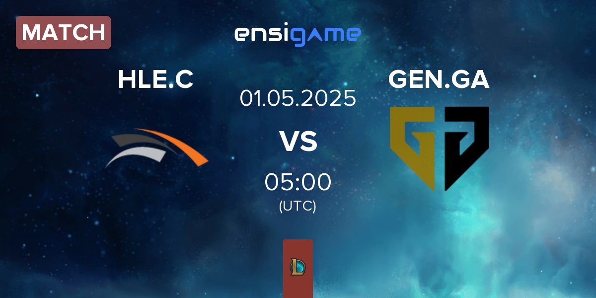 Match Hanwha Life Esports Challengers HLE.C vs Gen.G Global Academy GEN.GA | 01.05