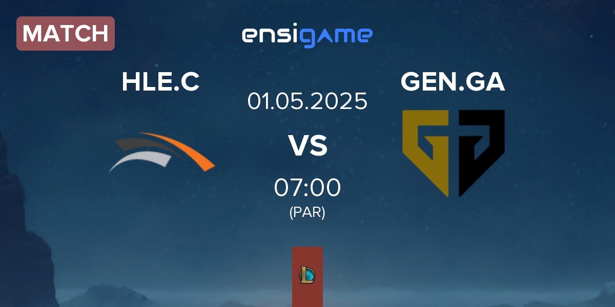 Match Hanwha Life Esports Challengers HLE.C vs Gen.G Global Academy GEN.GA | 01.05