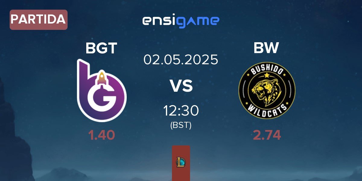 Partida BoostGate Esports BGT vs Bushido Wildcats BW | 02.05