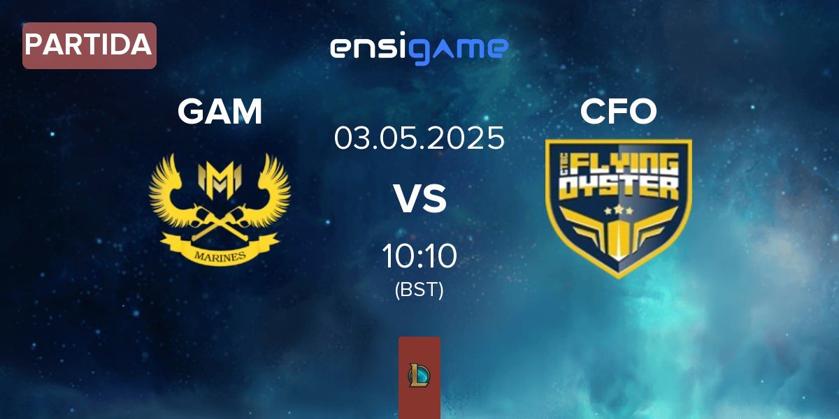 Partida GAM Esports GAM vs CTBC Flying Oyster CFO | 03.05