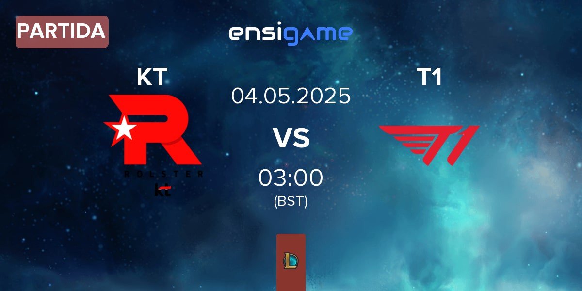 Partida KT Rolster KT vs T1 | 04.05