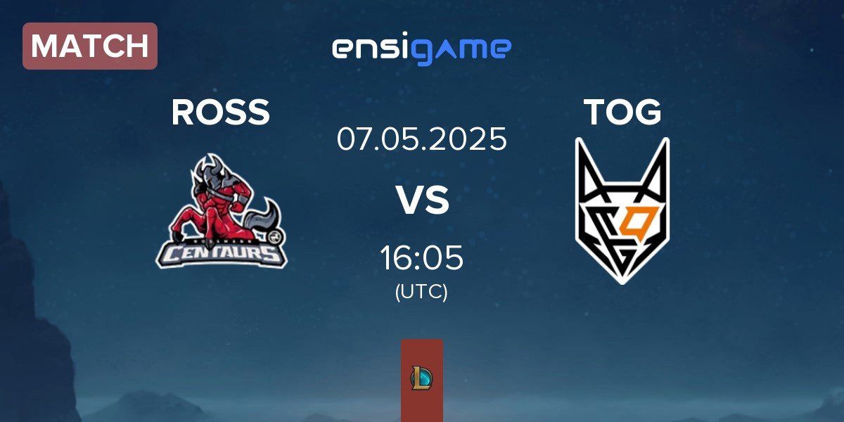 Match ROSSMANN Centaurs ROSS vs TeamOrangeGaming TOG | 07.05