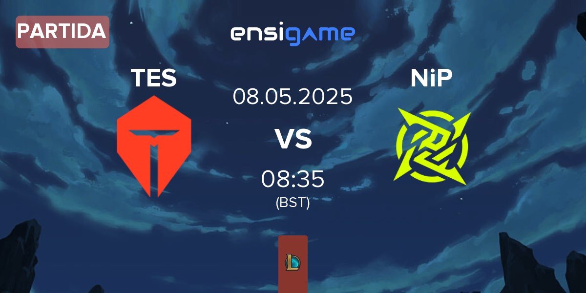 Partida TOP Esports TES vs Ninjas In Pyjamas NiP | 08.05