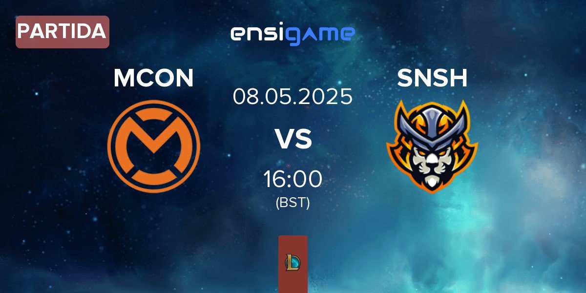 Partida mCon esports MCON vs Senshi eSports SNSH | 08.05